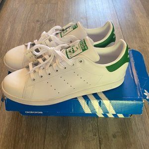 Adidas Originals STAN SMITH sneakers - Size 10 Men - white leather, green accent